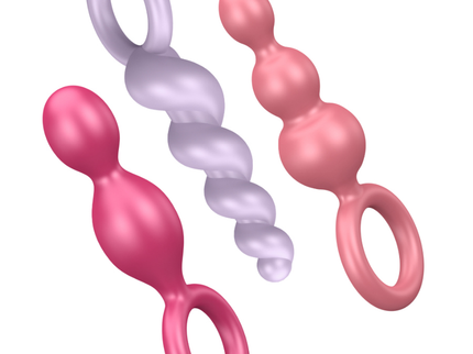 SATISFYER - ANAL PLUGS SET 3 PCS TRICOLOR