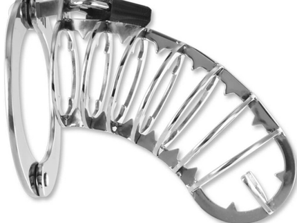 METAL HARD - PENIS CAGE WITH SECURITY LOCK 14 CM