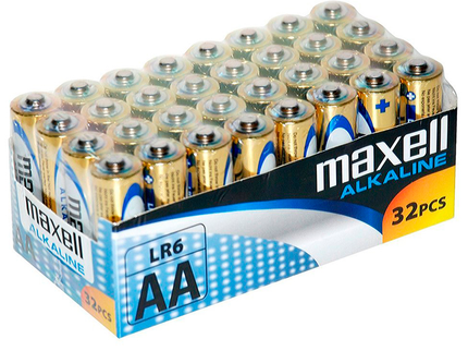 MAXELL - BATTERY ALCALINA AA LR6 PACK*32 UDS