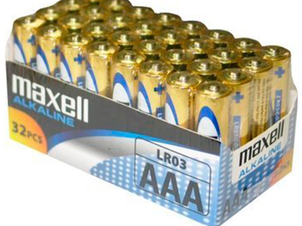 MAXELL - BATTERY AAA LR03 PACK*32 UDS
