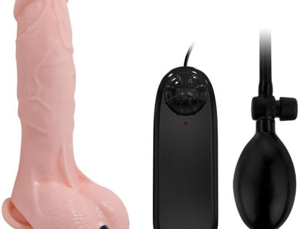 BAILE - REALISTIC VIBRATING AND INFLATABLE DILDO 18.8 CM