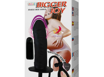 BAILE - BIGGER JOY INFLATABLE PENIS WITH VIBRATION 16 CM