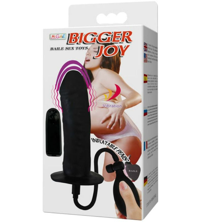 BAILE - BIGGER JOY INFLATABLE PENIS WITH VIBRATION 16 CM