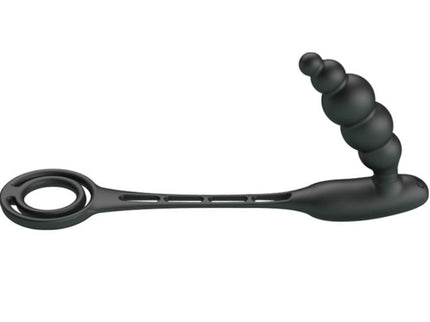 PRETTY LOVE - PENIS RINGS WITH VIBRATOR PLUG