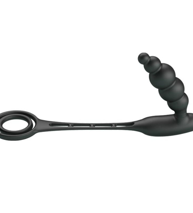 PRETTY LOVE - PENIS RINGS WITH VIBRATOR PLUG