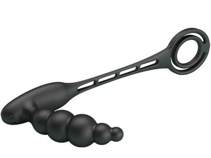 PRETTY LOVE - PENIS RINGS WITH VIBRATOR PLUG