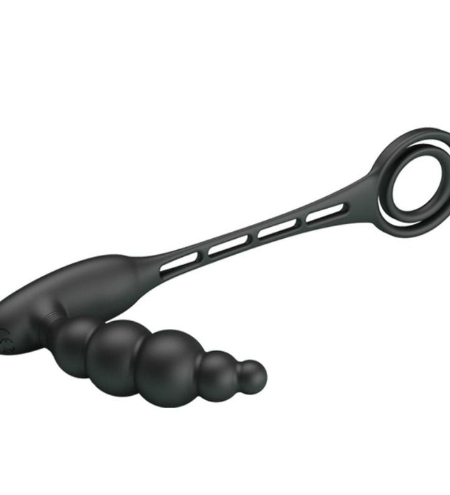 PRETTY LOVE - PENIS RINGS WITH VIBRATOR PLUG