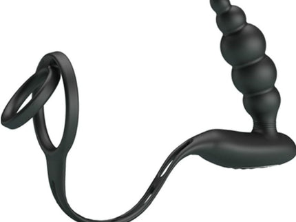 PRETTY LOVE - PENIS RINGS WITH VIBRATOR PLUG
