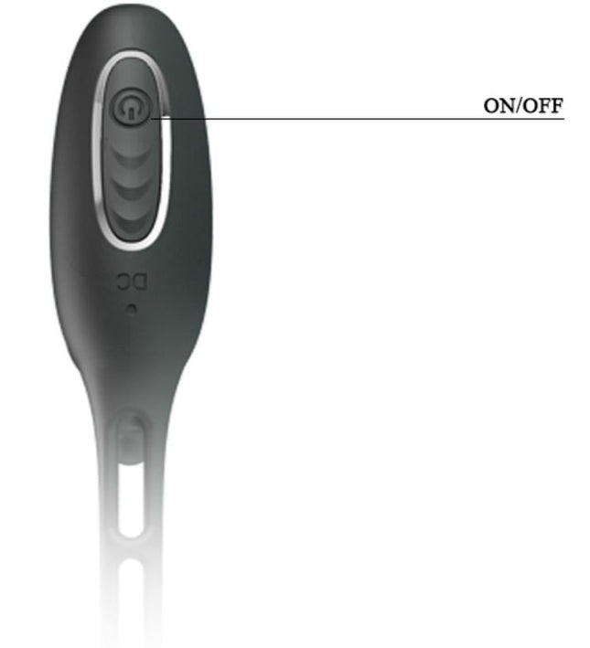 PRETTY LOVE - PENIS RINGS WITH VIBRATOR PLUG