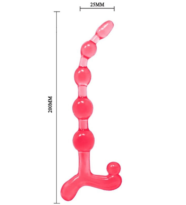 BAILE - BENDY TWIST RED ANAL BALLS