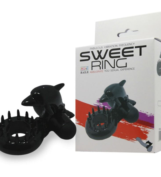 BAILE - SWEET RING RING WITH CLITORIS STIMULATOR DELFIN