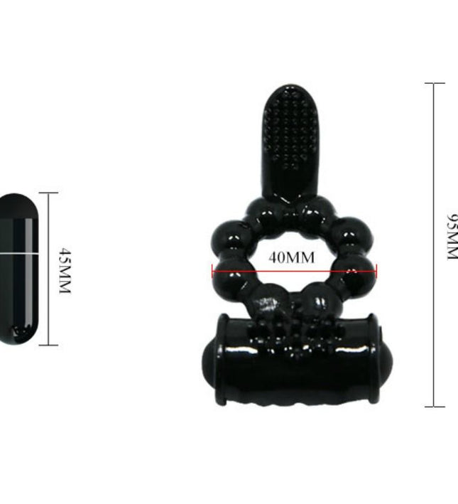 BAILE - SWEET RING RING WITH DOUBLE STIMULATOR