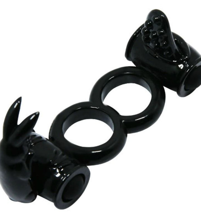 BAILE - SWEET RING DOUBLE RING WITH DOUBLE RABBIT