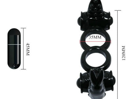 BAILE - SWEET RING DOUBLE RING WITH DOUBLE RABBIT