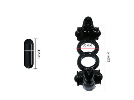 BAILE - SWEET RING DOUBLE RING WITH DOUBLE RABBIT