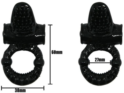 BAILE - SWEET RING VIBRATING RING WITH TEXTURED RABBIT