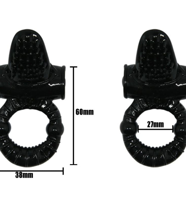 BAILE - SWEET RING VIBRATING RING WITH TEXTURED RABBIT