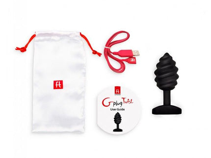 G-VIBE - GPLUG TWIST WITH VIBRATION BLACK