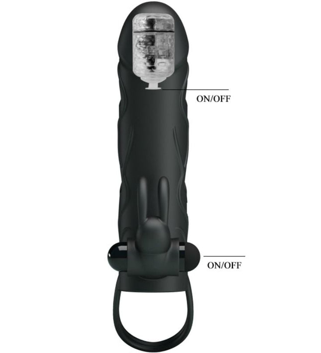 PRETTY LOVE - SILICONE COVER WITH VIBRATION 14 CM 2.0