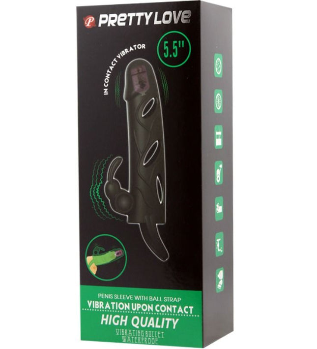 PRETTY LOVE - SILICONE COVER WITH VIBRATION 14 CM 2.0