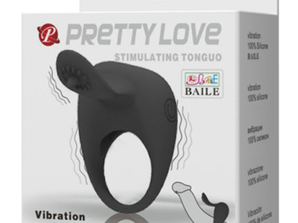 PRETTY LOVE - VIBRATING RING WITH TONGUE
