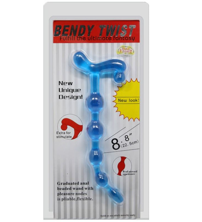 BAILE - BENDY TWIST BLUE ANAL BALLS