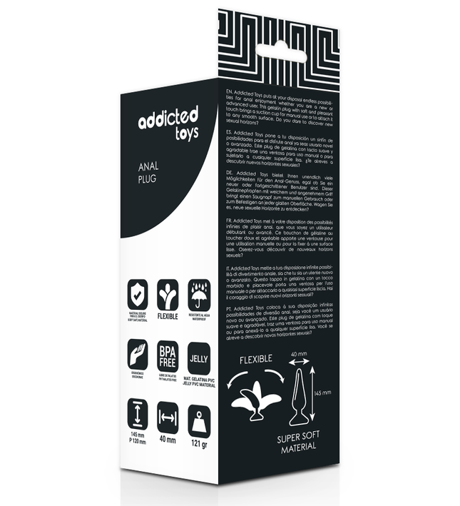 ADDICTED TOYS - ANAL PLUG 14.5 CM BLACK