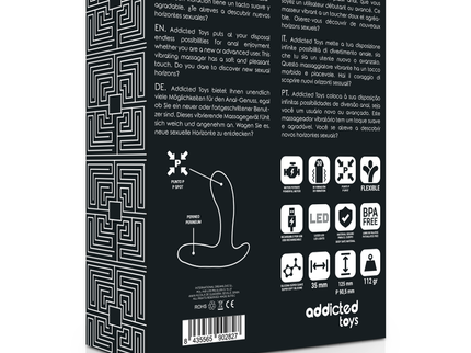 ADDICTED TOYS - ANAL MASSAGER BLACK VIBRATION