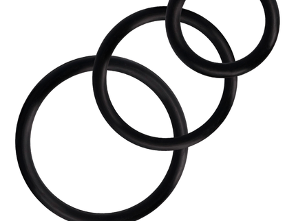 ADDICTED TOYS - RINGS SET FOR PENIS BLACK