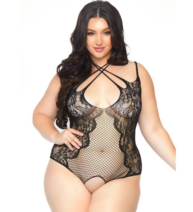 LEG AVENUE - CROTHLESS TEDDY 1X-2X