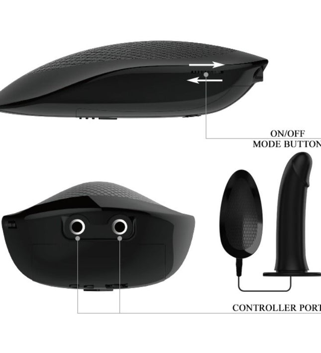 PRETTY LOVE - MARVIN STRAP ON WITH VIBRATION AND HOLLOW DILDO