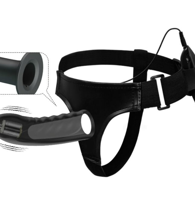 PRETTY LOVE - MARVIN STRAP ON WITH VIBRATION AND HOLLOW DILDO