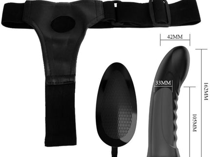 PRETTY LOVE - MARVIN STRAP ON WITH VIBRATION AND HOLLOW DILDO