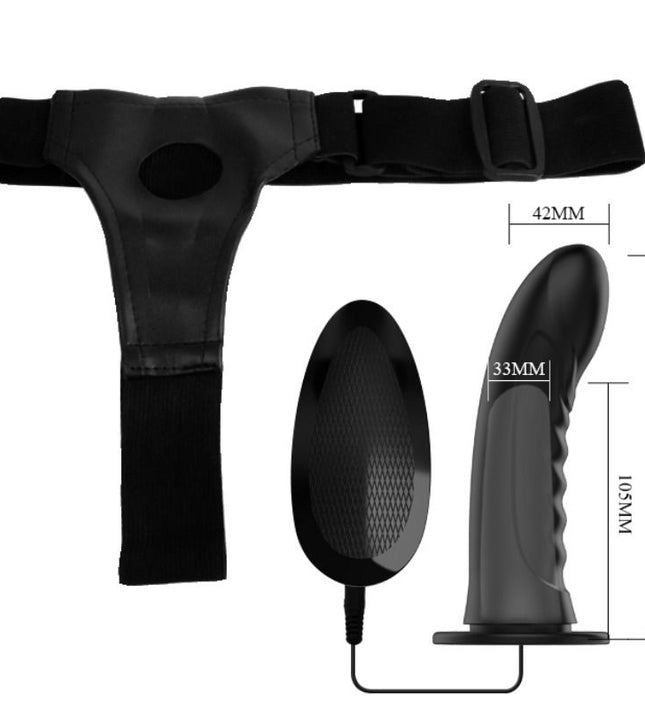 PRETTY LOVE - MARVIN STRAP ON WITH VIBRATION AND HOLLOW DILDO