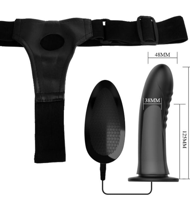 PRETTY LOVE - MYRON STRAP ON WITH VIBRATION AND HOLLOW DILDO