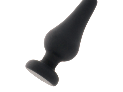 INTENSE - ANAL PLUG PIPO S BLACK SILICONE 9.8 CM