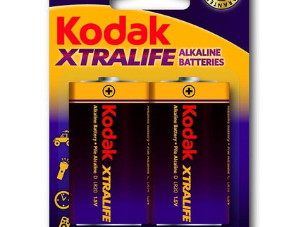 KODAK - XTRALIFE ALKALINE BATTERIES LR20 D LR20 1.5V