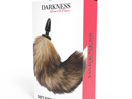DARKNESS - NATURAL TAIL WITH SILICONE ANAL PLUG 10 CM