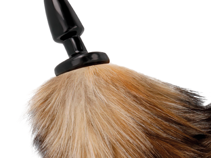 DARKNESS - NATURAL TAIL WITH SILICONE ANAL PLUG 10 CM