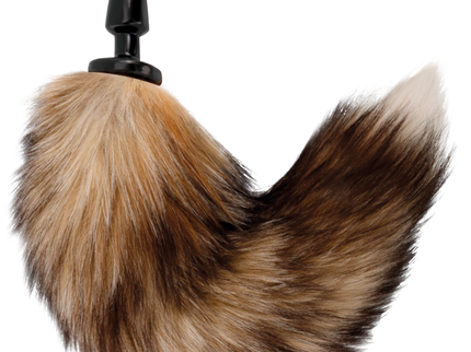 DARKNESS - NATURAL TAIL WITH SILICONE ANAL PLUG 10 CM