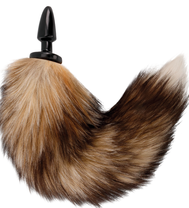 DARKNESS - NATURAL TAIL WITH SILICONE ANAL PLUG 10 CM