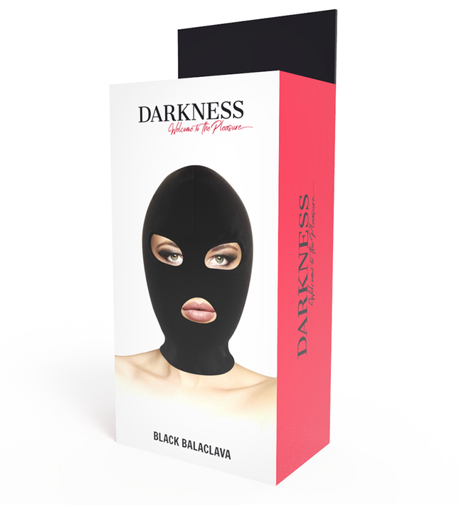 DARKNESS - BDSM SUBMISSION MASK MOUTH AND EYES BLACK