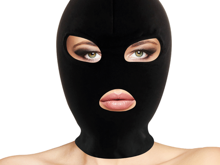 DARKNESS - BDSM SUBMISSION MASK MOUTH AND EYES BLACK