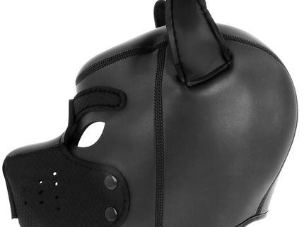 DARKNESS - NEOPRENE DOG MASK WITH REMOVABLE MUZZLE M