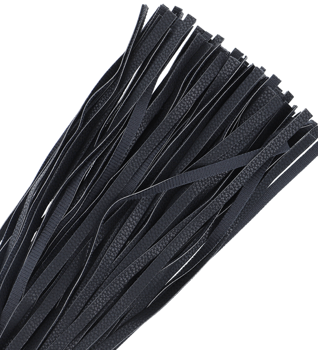 DARKNESS - BLACK BONDAGE WHIP 42CM LEATHER