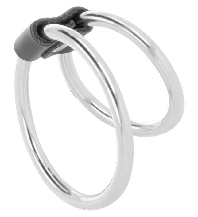 DARKNESS - DOUBLE METAL PENIS RING