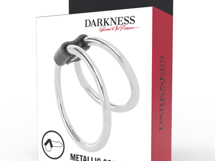 DARKNESS - DOUBLE METAL PENIS RING