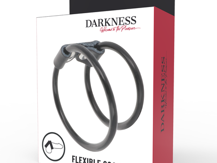 DARKNESS - DOUBLE FLEXIBLE PENIS RING