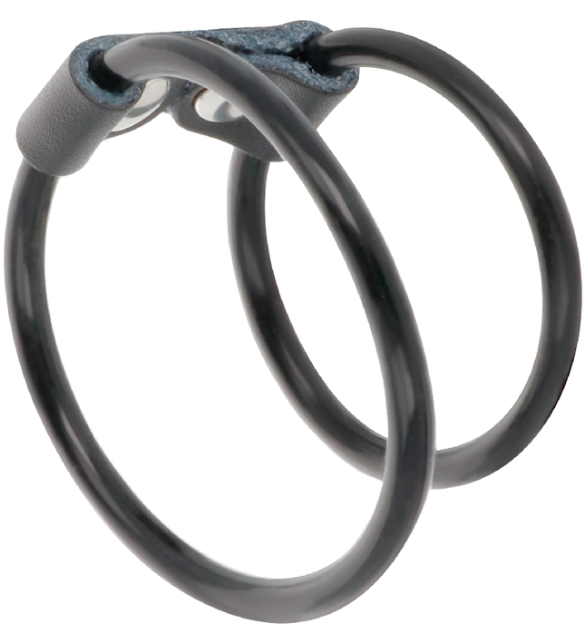 DARKNESS - DOUBLE FLEXIBLE PENIS RING