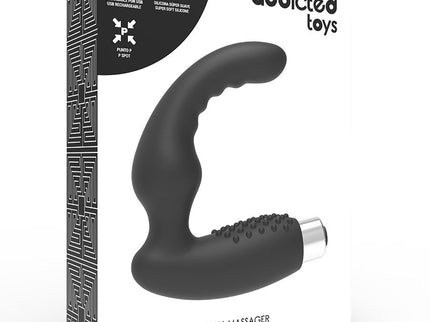 ADDICTED TOYS - PROSTATIC VIBRATOR RECHARGEABLE MODEL 2 - BLACK